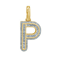 10KT 0.41- 0.49 CT D-BAGUETTES INITIAL P ""