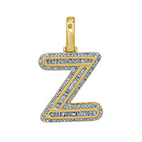 10KT 0.51-0.57CT D-BAGUETTE INITIAL Z ""