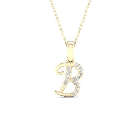 10K 0.04CT D-LADIES INITIAL B""