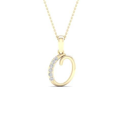 10K 0.04CT D-LADIES INITIAL O""