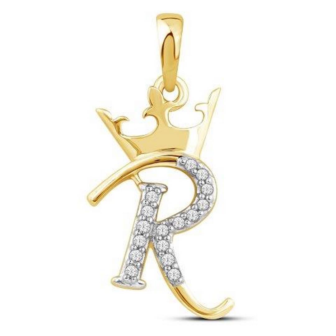 10K 0.04CT D-CROWN INITIAL R""