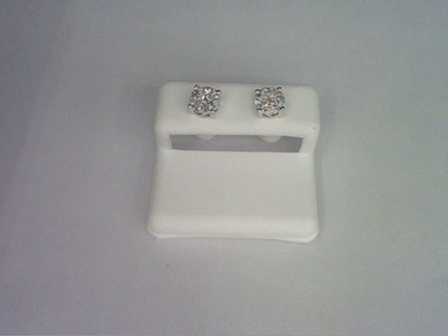 10KT 0.48- 0.56CT D-EARRINGS "SUPER FLOWER"