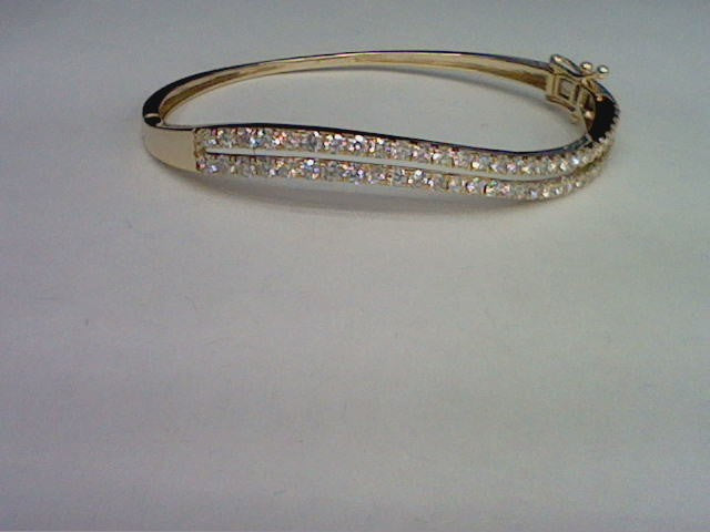 14KT 1.80-1.88CT D- BANGLE