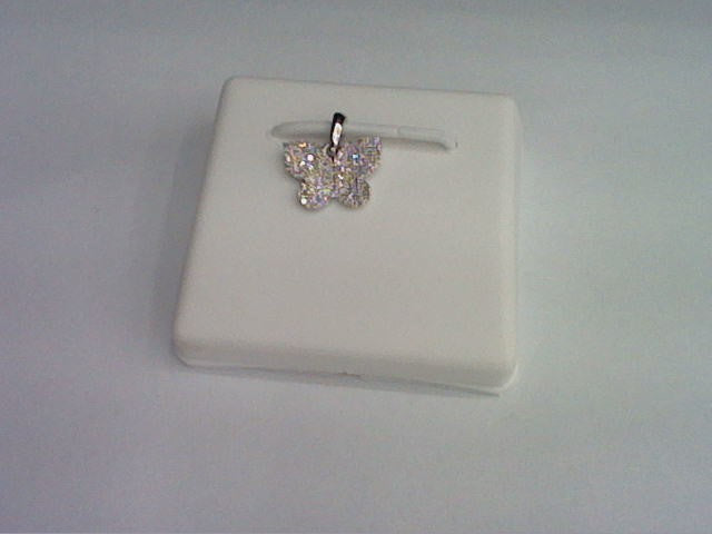 10KT 0.13CT D-LADIES PENDANT "BUTTERFLY"