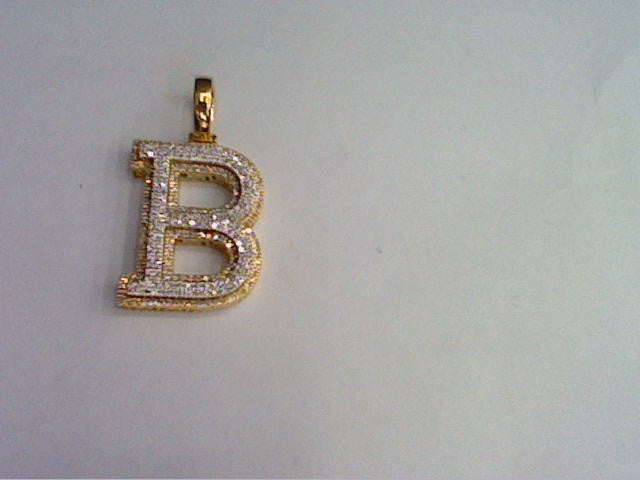 10KT 0.43-0.45CT D- MICROPAVE INITIAL B""