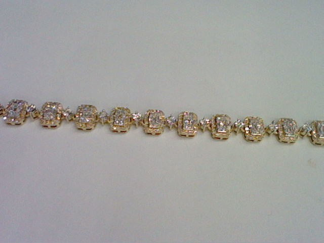 10KT 3.73CT D-NECKLACE BAGUETTES