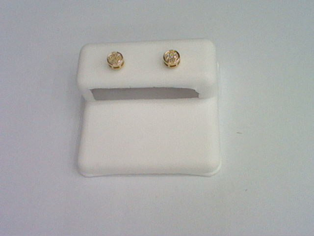 CLOSEOUT 10KT 0.04CT D-DARK POLISH EARRINGS