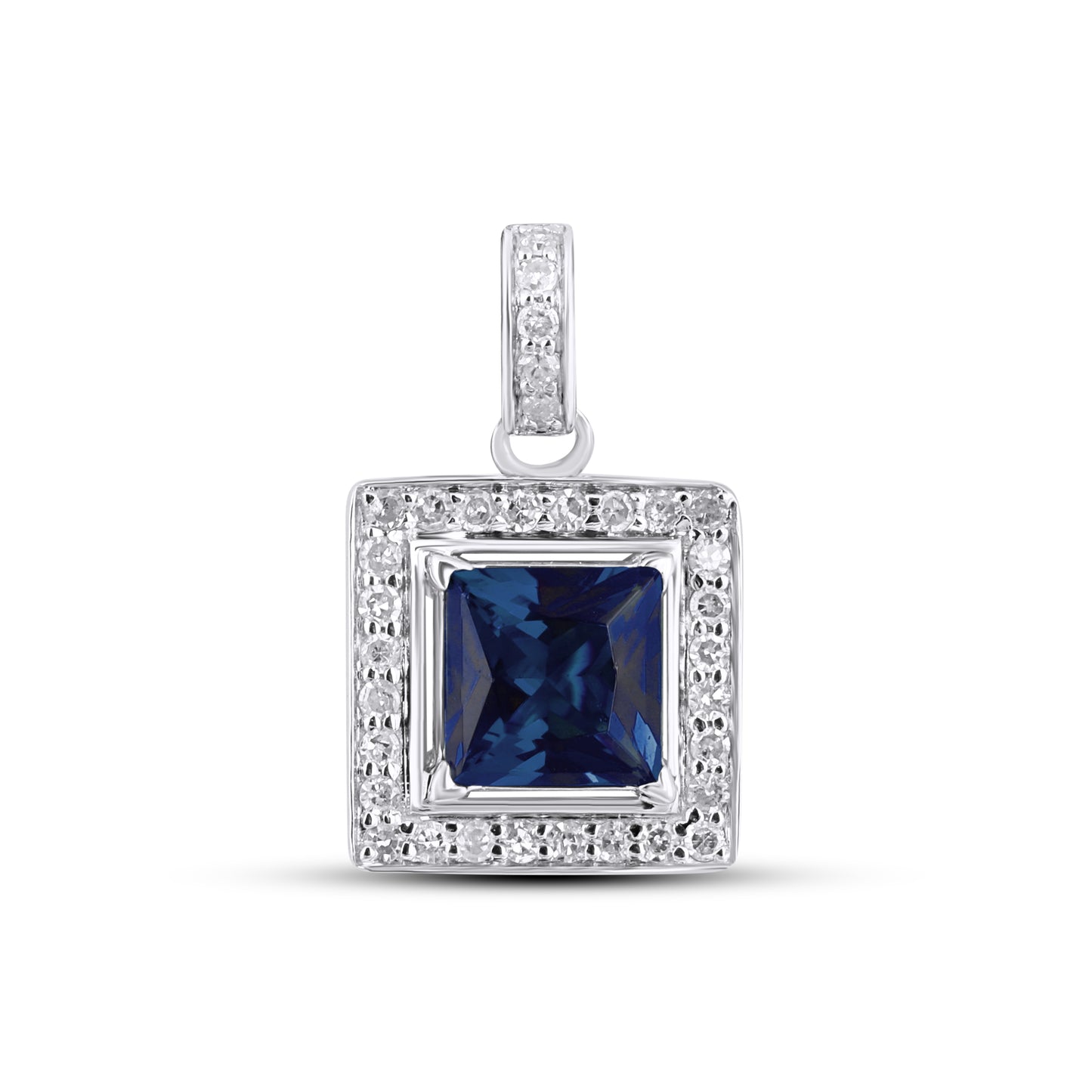 10KT 0.13CT D- "SAPHIRE" PENDANT