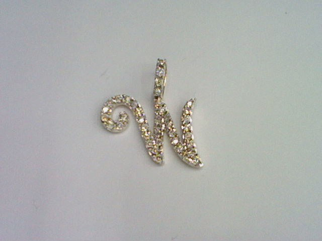 10KT 0.27CT D- FANUC CURSIVE INITIAL W""