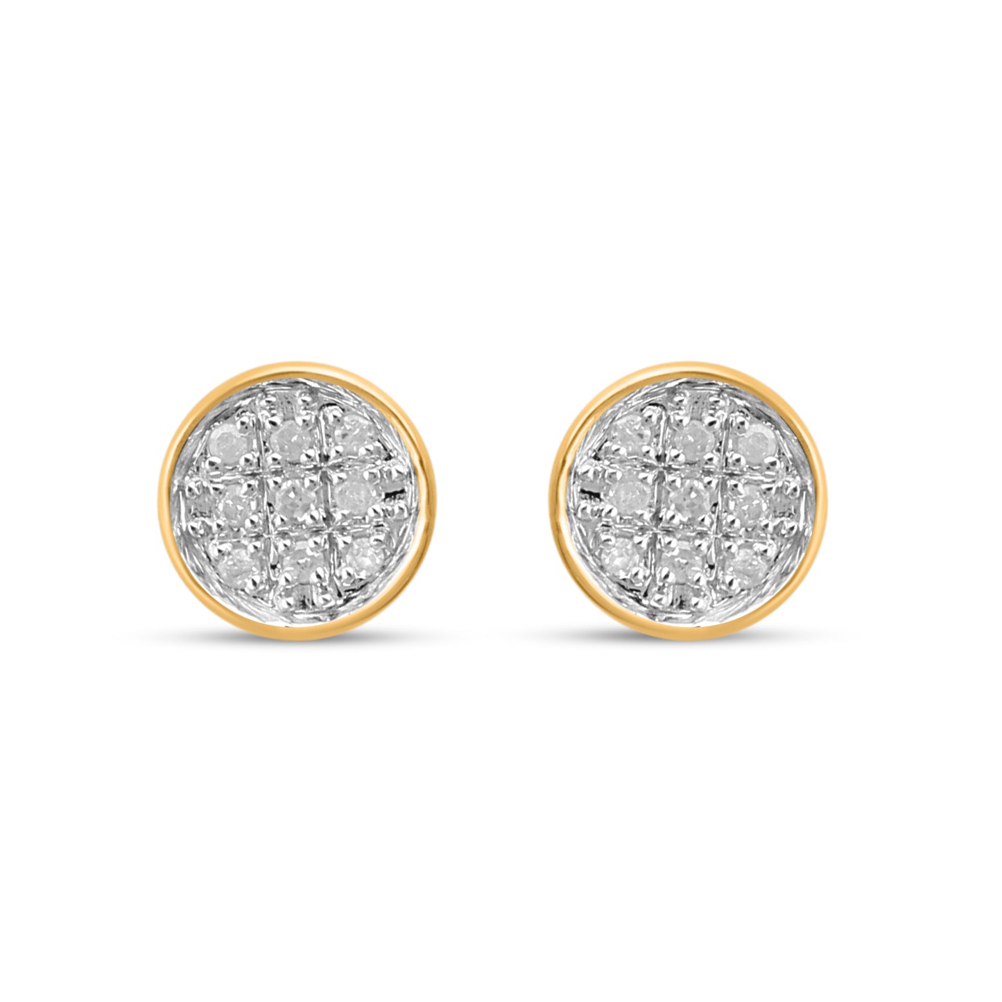 CLOSEOUT 10KT 0.05CT D-EARRINGS