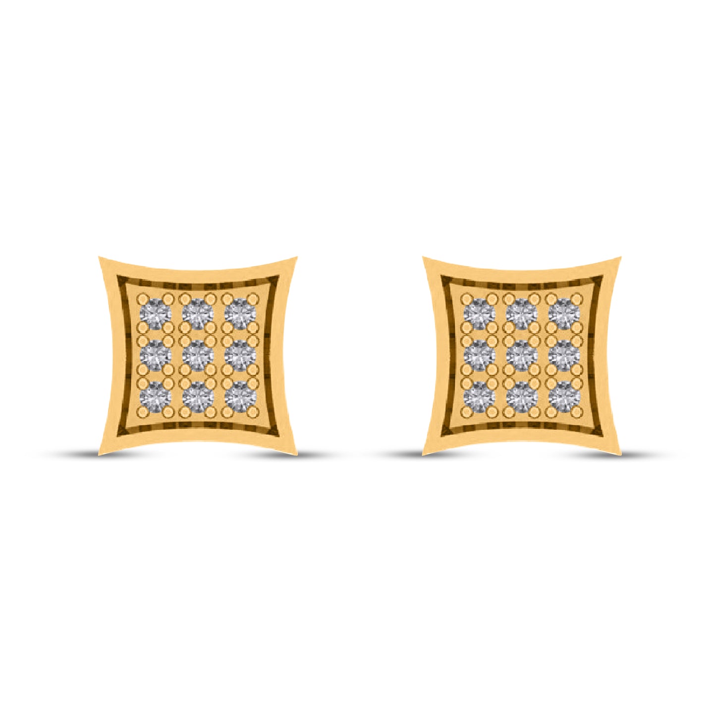 CLOSEOUT 10KT 0.05CT D- EARRINGS