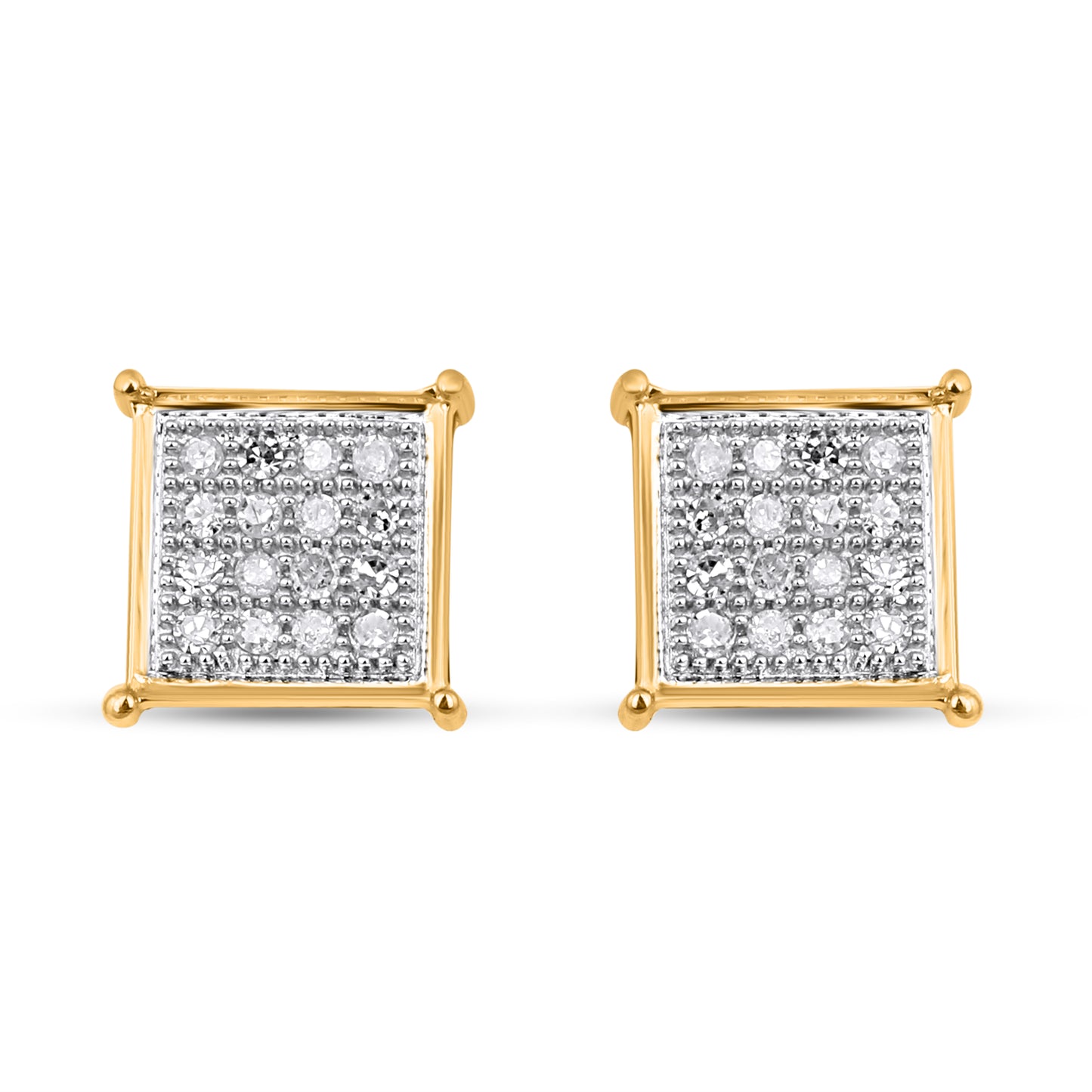 CLOSEOUT 10KT 0.10CT D-EARRINGS