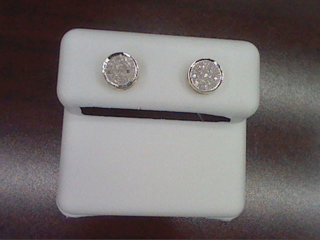 CLOSEOUT 10KT 0.10CT D-EARRINGS"ROUND"