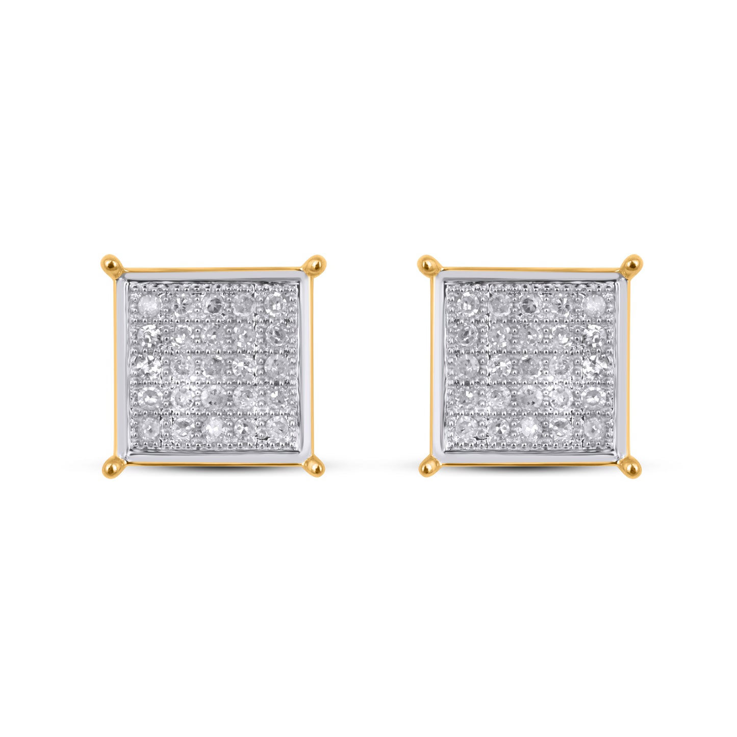 CLOSEOUT 10KT 0.15CT D-EARRINGS