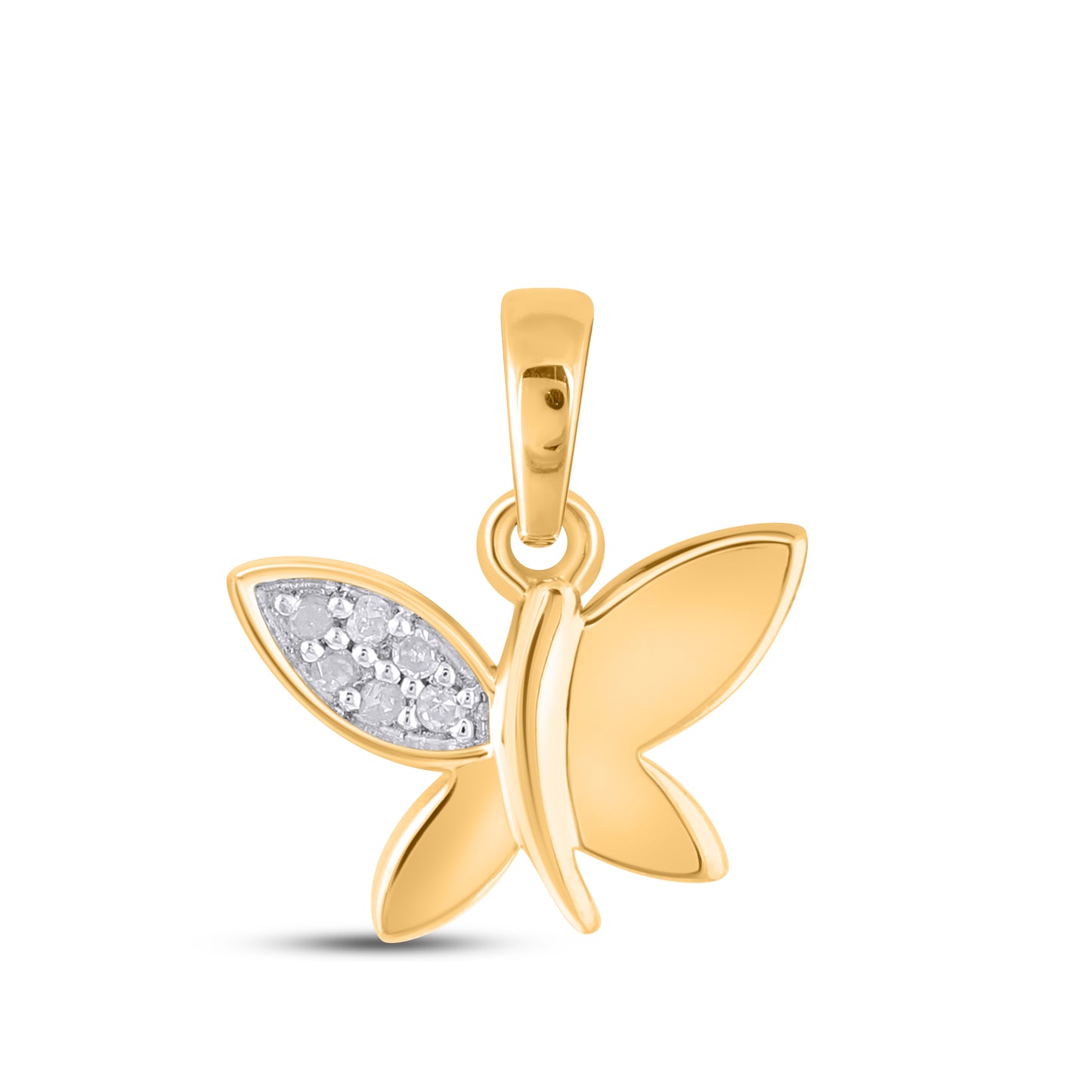 925 SS 0.02CT D- PENDANT "BUTTEFLY"