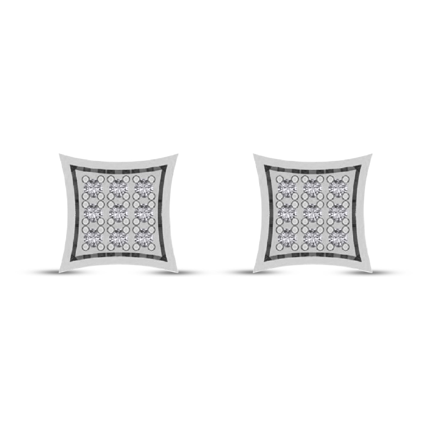 CLOSEOUT 10KT 0.05CT D- EARRINGS"KITE"