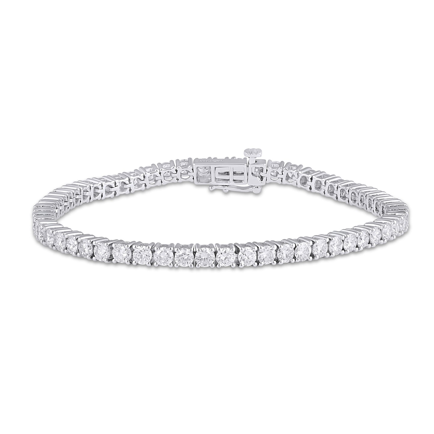 14KT 5.75CT LAB GROWN BRACELET