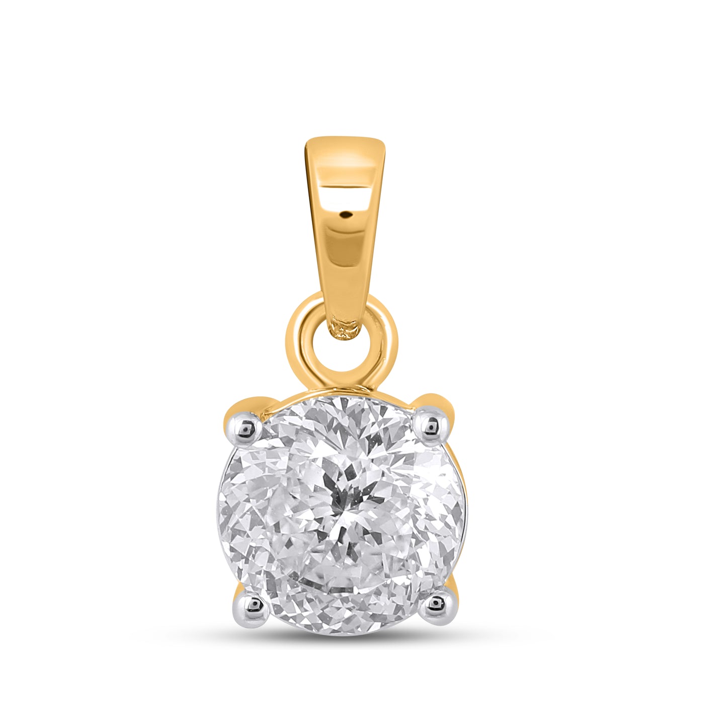 14KT 1.08 CT LAB GROWN PENDANT