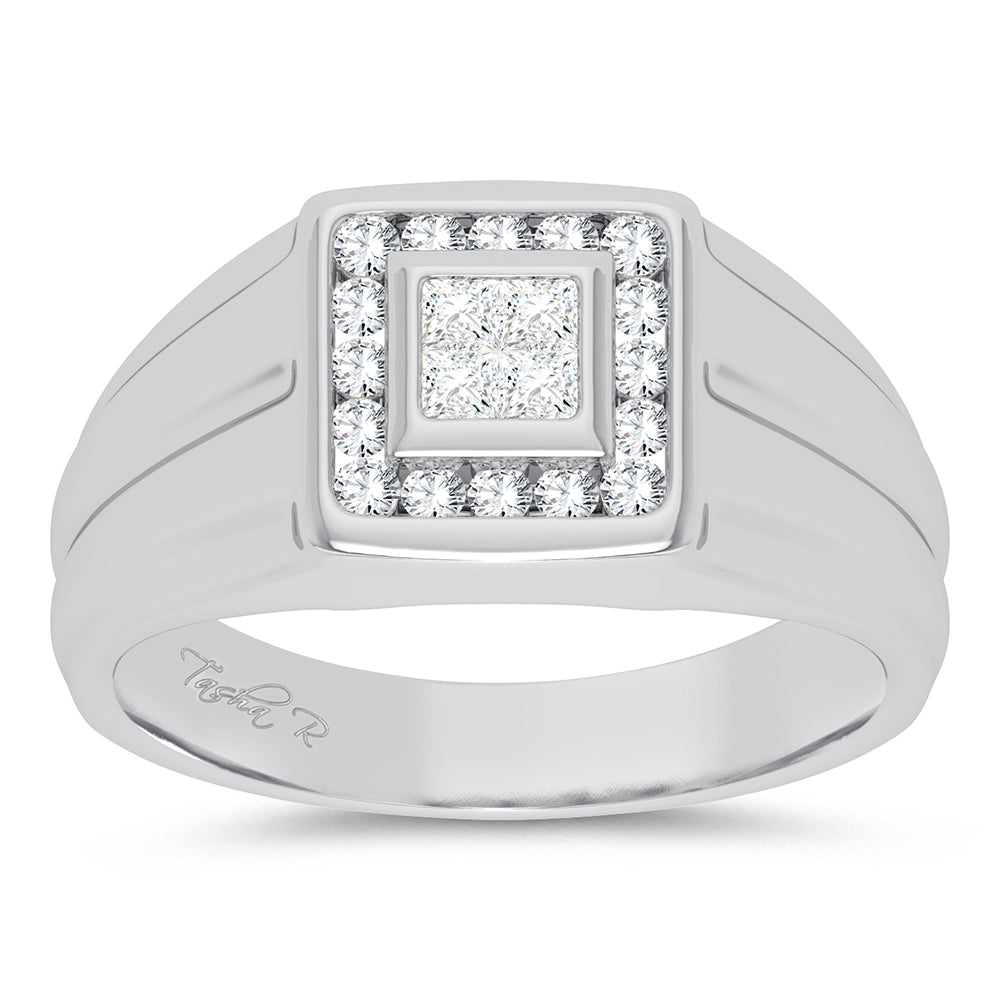 14K 0.50CT DIAMOND MENS RING