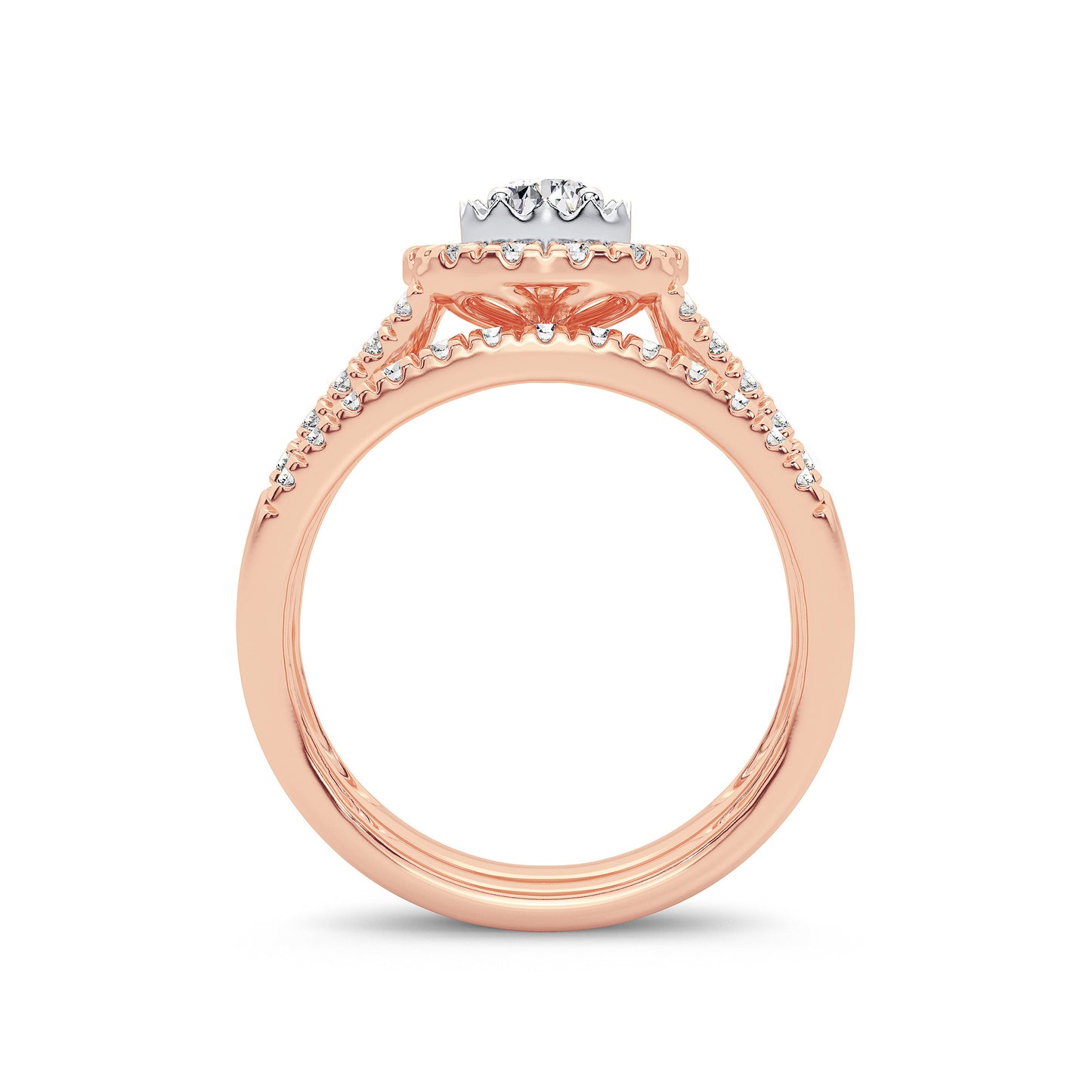 14K 1.00CT Diamond Bridal Ring