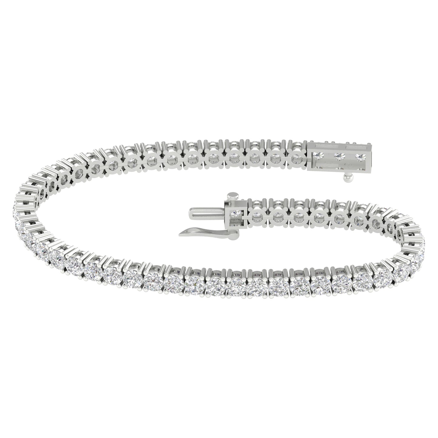 14K 6.00CT Certified Lab Grown Diamond Bracelet