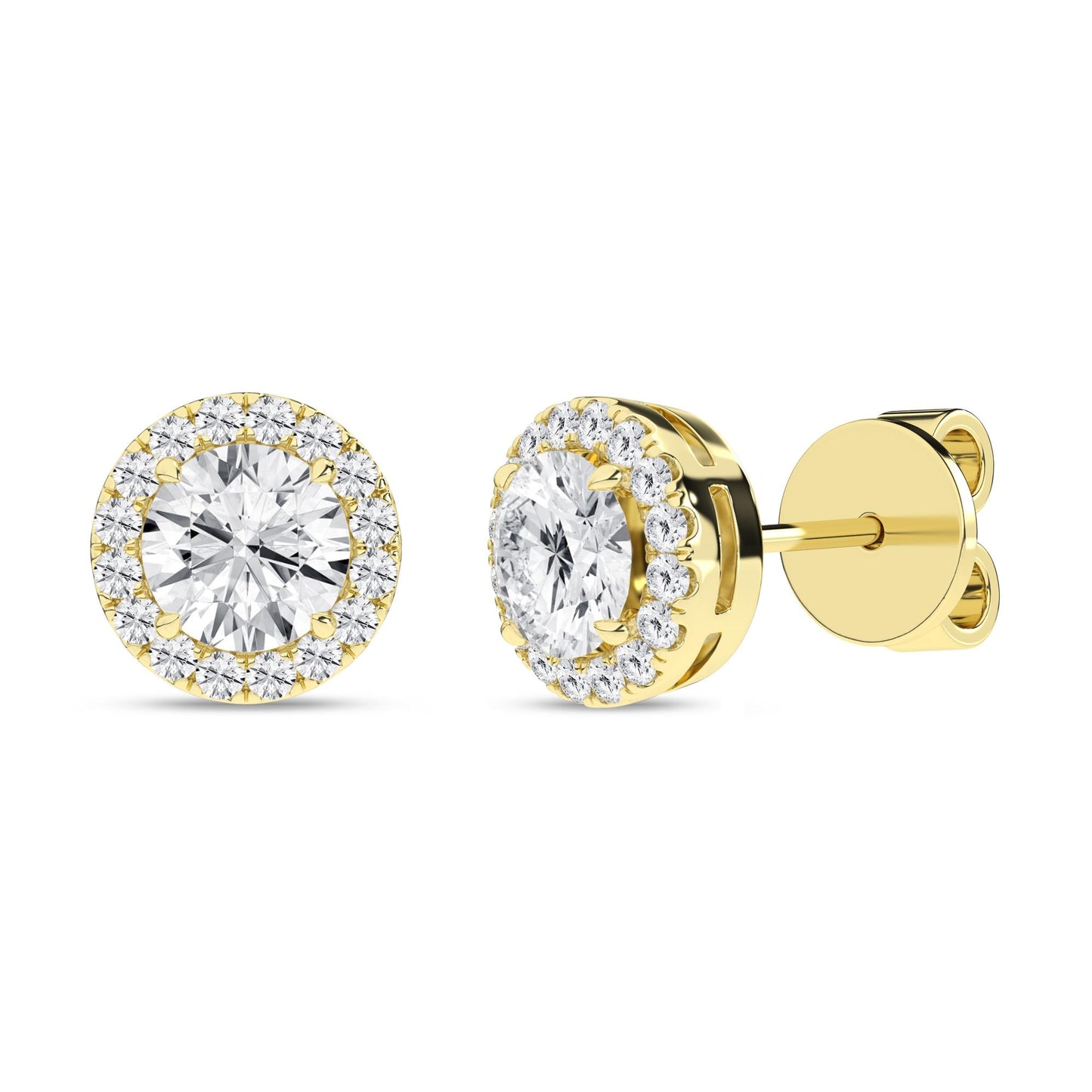 14K 2.25ct Certified Lab Grown Diamond Earrings