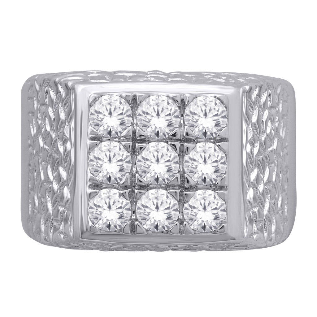 18K 1.38CT D-RING MEN RDS