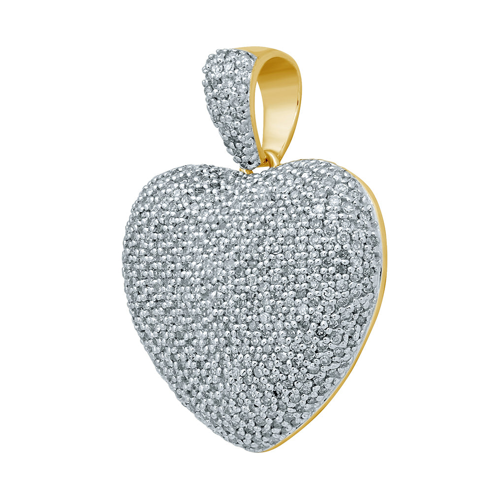 10K 0.97-1.09CT D-HEART CHARMS