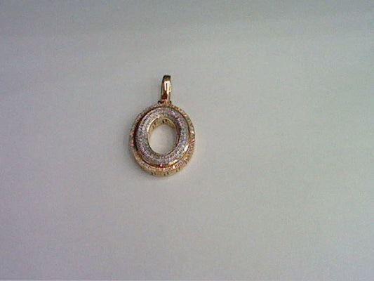 10KT 0.28CT D- BUBBLE INITIAL O""