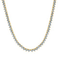 10KT 1.46-1.71CT  "3mm18in." D-NECKLACE