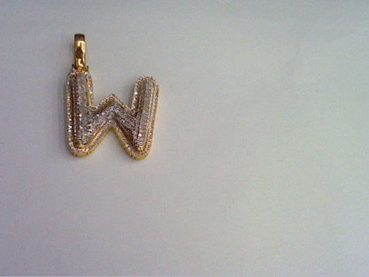 10KT 0.35-0.40CT D- BUBBLE INITIAL W""