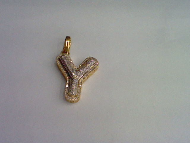 10KT 0.24CT D-BUBBLE INITIAL Y""