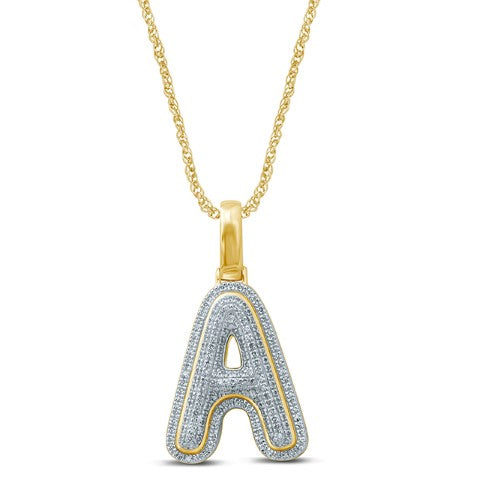 10KT 0.27-0.35CT D-BUBBLE INITIAL A""