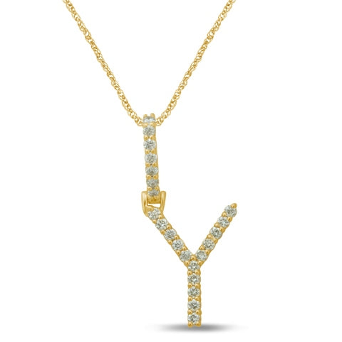 10K 0.32-0.36CT D-DARK POLISH INITIAL Y""