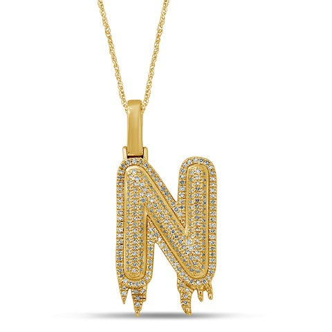 10K 0.37-0.52CT D-DRIP BUBBLE INITIAL N""