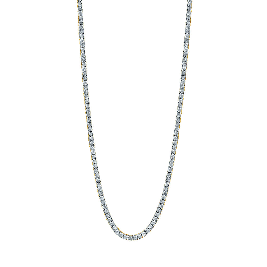 10KT 2.58- 2.67CT D-NECKLACE
