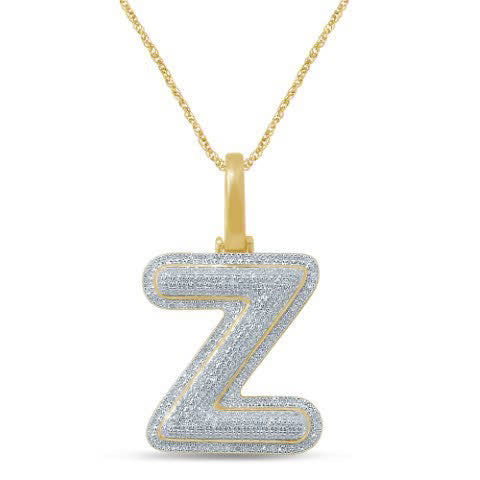 10KT 0.42-0.51CT D-BUBBLE LETTER  Z  ""