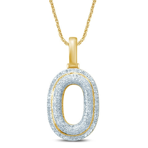 10K 0.30-0.35CT D-BUBBLE INITIAL NO. 0""