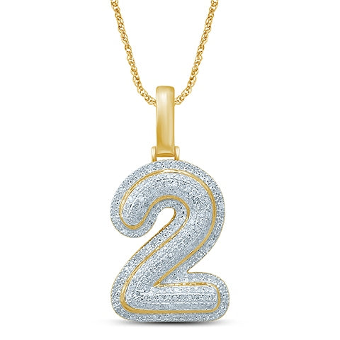 10KT 0.34 -0.39CT D-BUBBLE INITIAL NO.2""