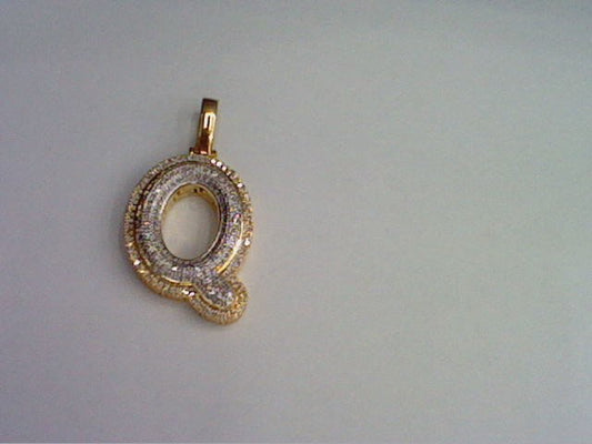 10KT 0.33CT D- BUBBLE INITIAL Q""