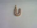10KT 0.30CT D- BUBBLE INITIAL U""