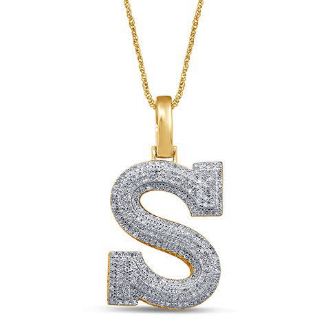 10KT 0.43-0.48CT D-MICROPAVE INITIAL S""