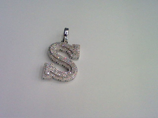 10KT 0.45CT D-MICROPAVE INITIAL S""