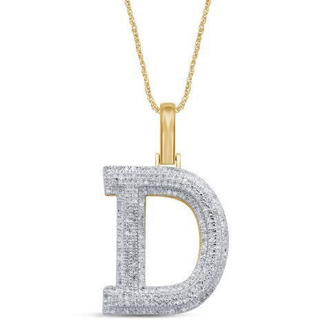 10KT 0.42-0.50CT D-MICROPAVE INITIAL D""