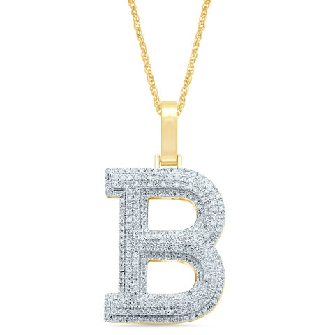 10KT 0.38-0.45 CT D-MICROPAVE INITIAL B""