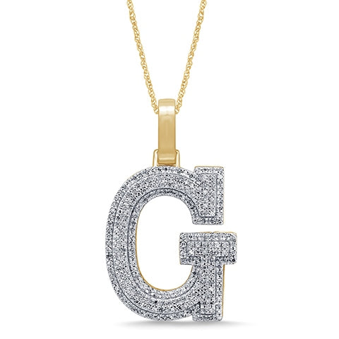 10KT 0.42-0.49CT D-MICROPAVE INITIAL G""