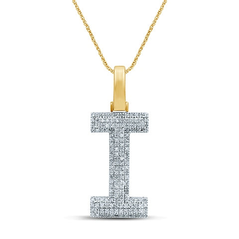 10KT 0.25-0.30CT D-MICROPAVE INITIAL  I