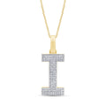 10KT 0.25CT D-MICROPAVE INITIAL I""