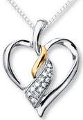 10K 0.15CT D-HEART CHARM