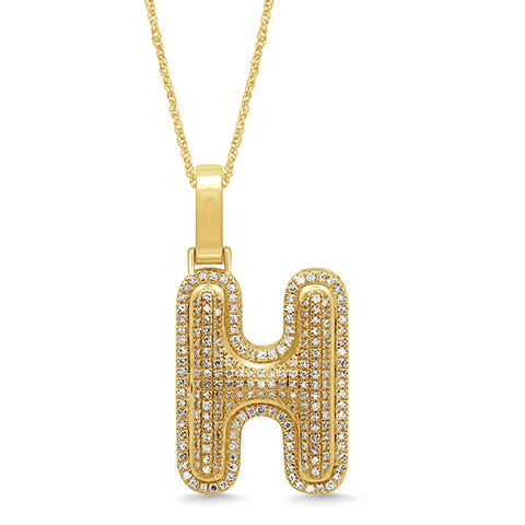 10K 0.34- 0.40CT D-BUBBLE INITIAL H""